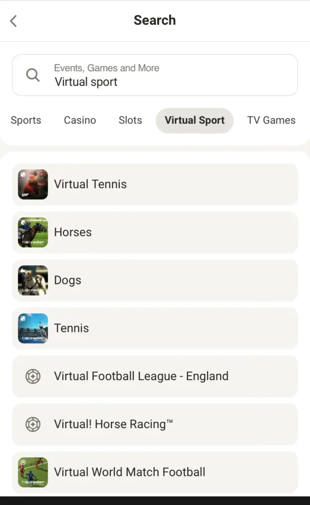 Virtual Tennis at Parimatch India