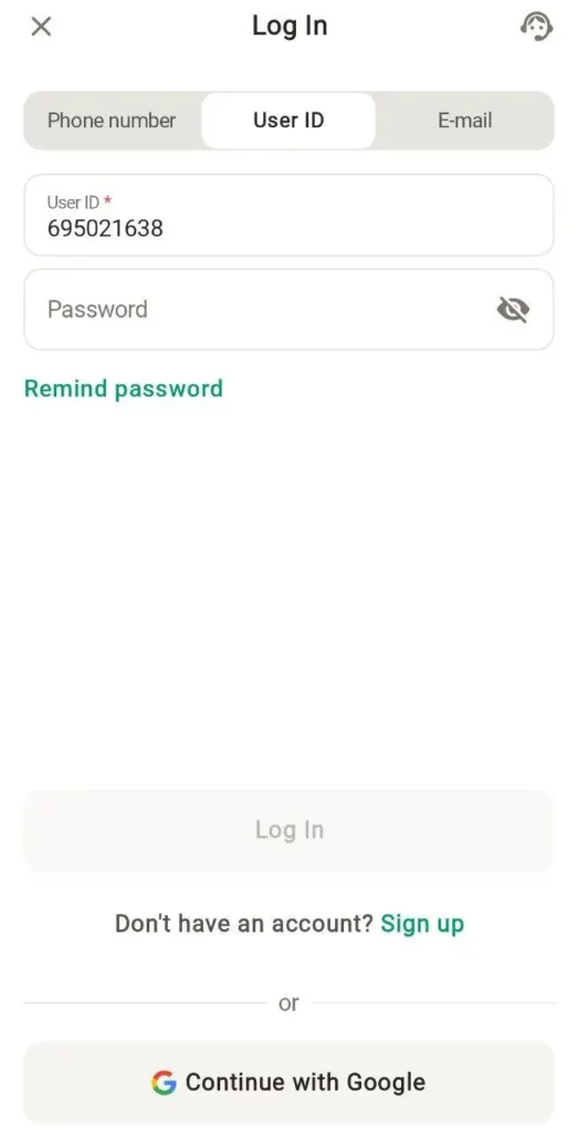 Log in to Parimatch India