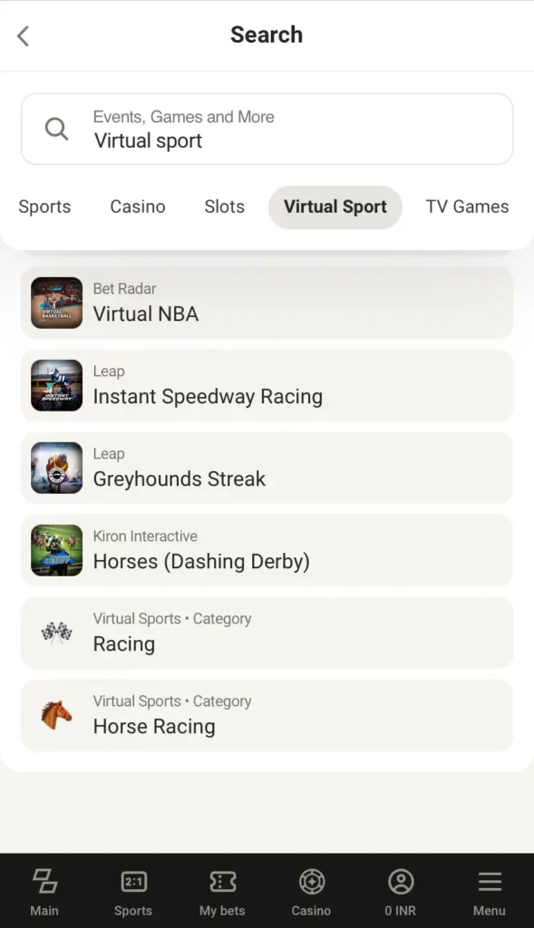 Virtual Grey Hound Racing at Parimatch
