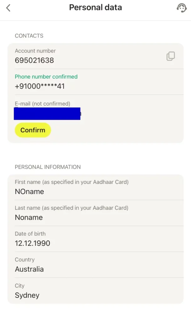 Verify email Parimatch India