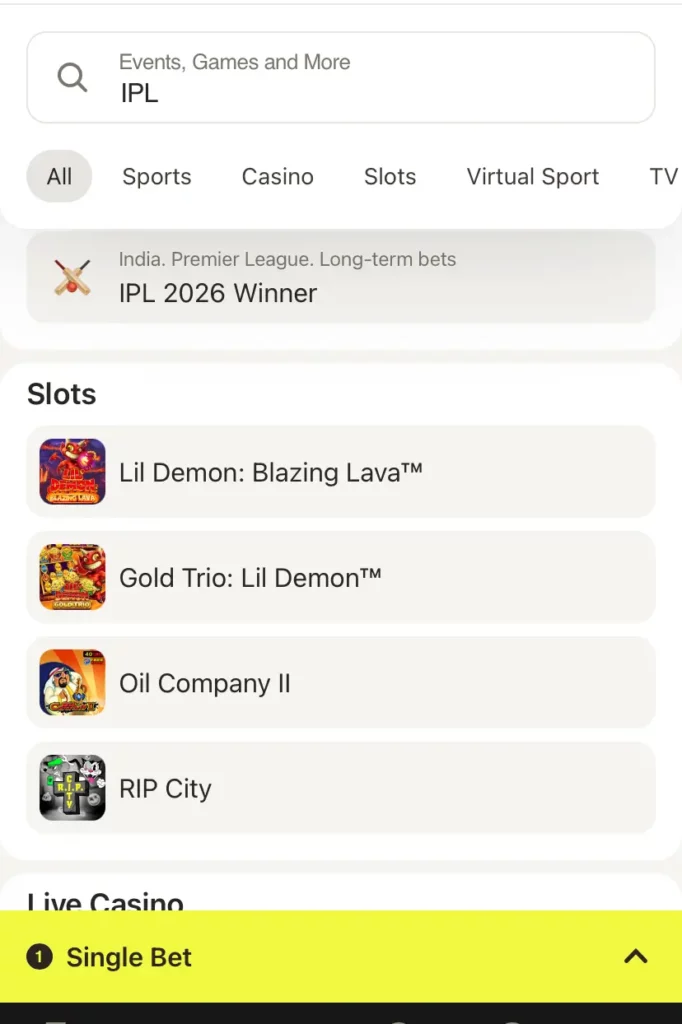 IPL Betting on Parimatch