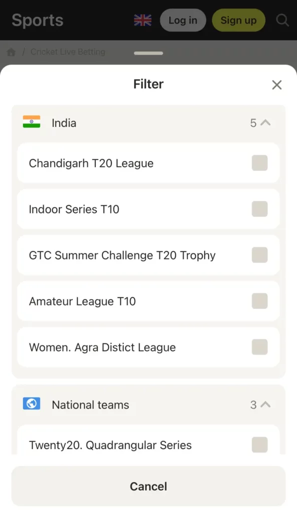 Types of Cricket Tournaments