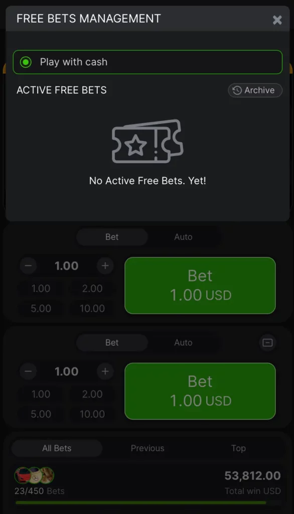 Play Aviator with cash