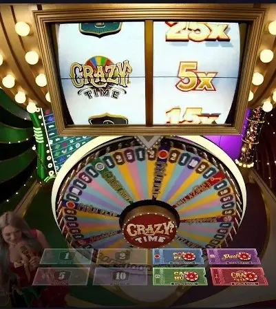 Place a bet on crazy Time 