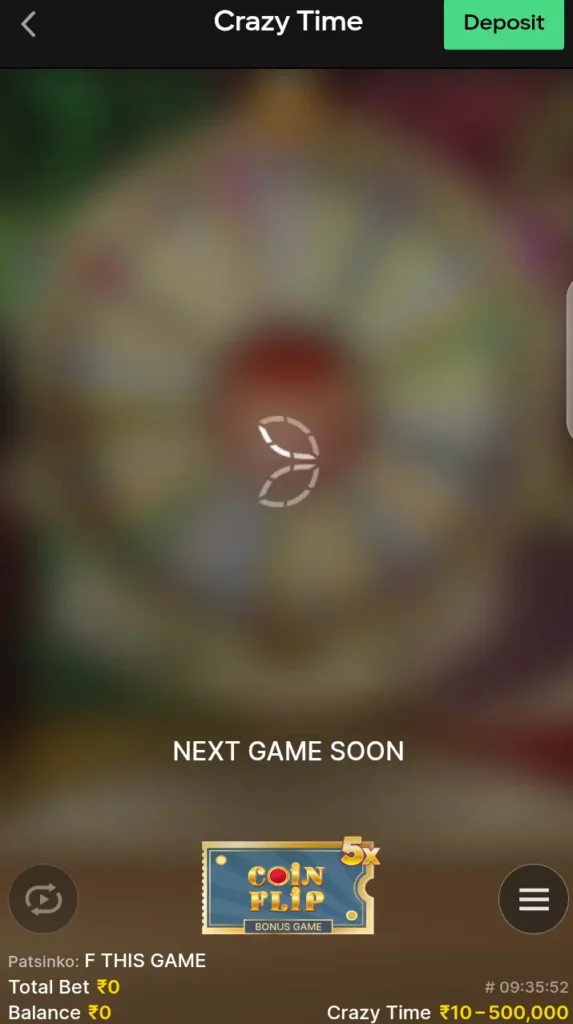 Coin Flip Bonus Crazy Time at Parimatch