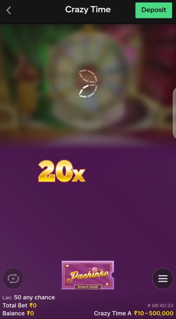 Pachinko Bonus Crazy Time at Parimatch