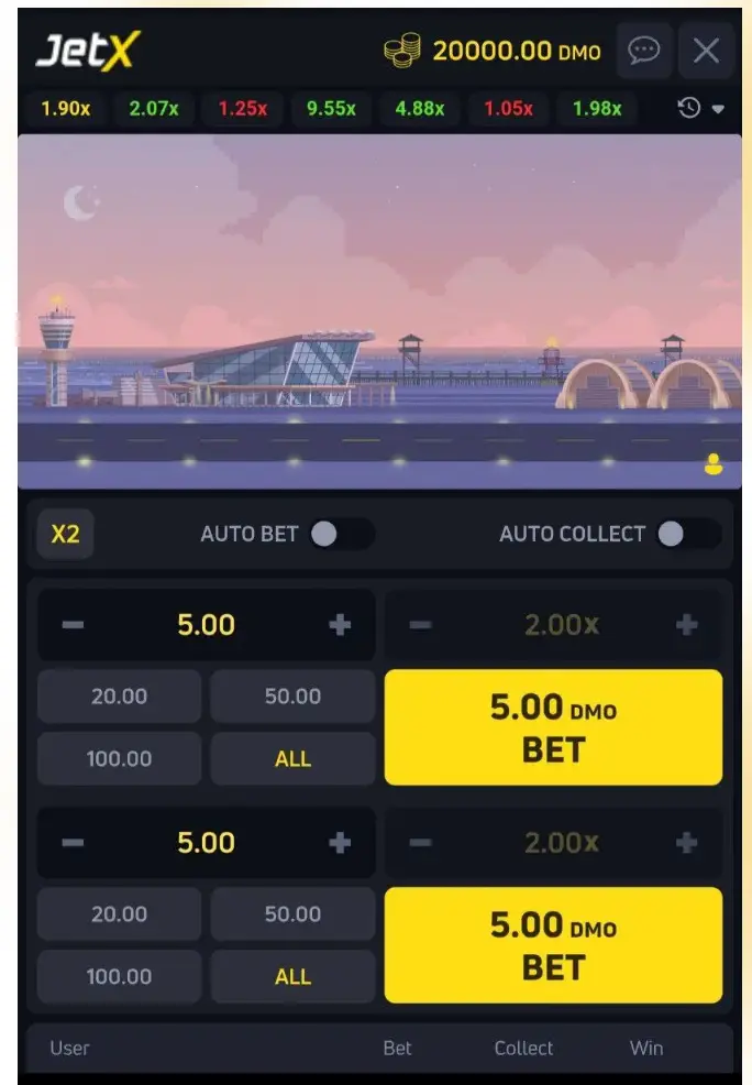 Parimatch Jet X game